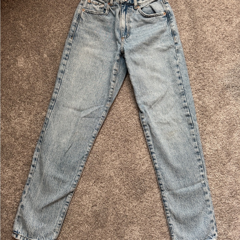 Garage Light Blue Straight Leg Jeans